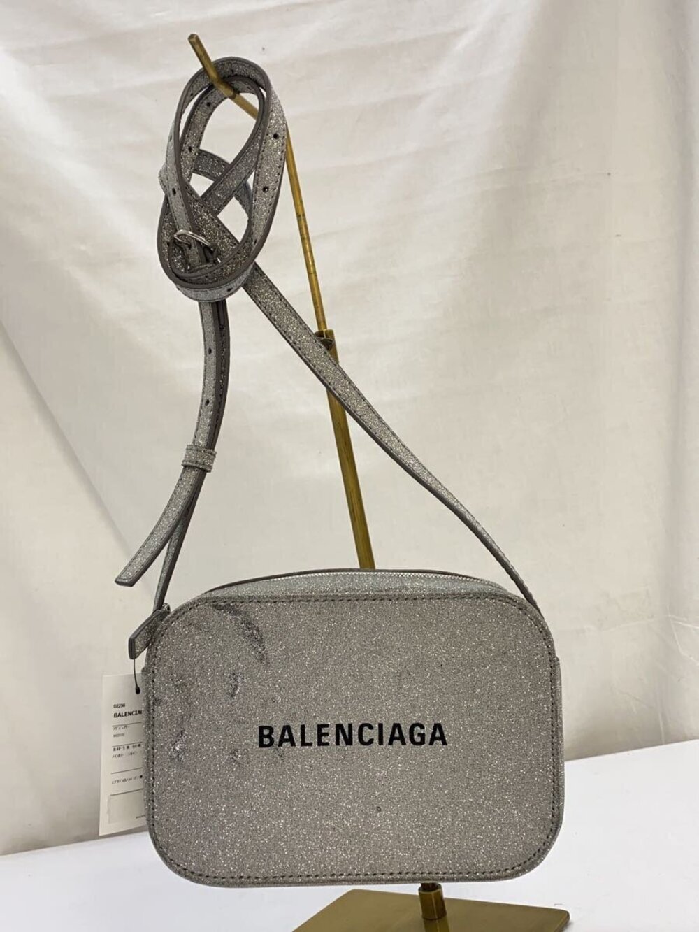 Balenciaga Shoulder Bag Silver Camera